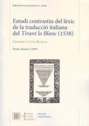 Estudi contrastiu del l�xic de la traducci� italiana del Tirant lo Blanc (1538)