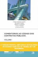 Coment�rios ao c�digo dos contratos p�blicos, 1