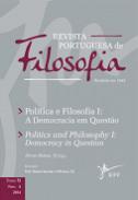 Pol�tica e filosofia : a democracia em quest�o, 1