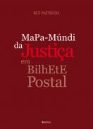 Mapa-mundi da justi�a em bilhete-postal